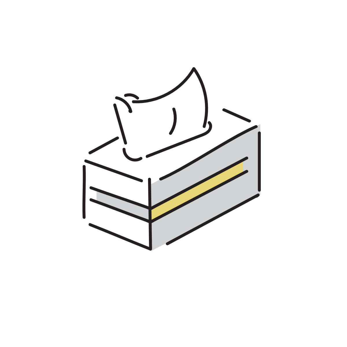 ティッシュのイラスト