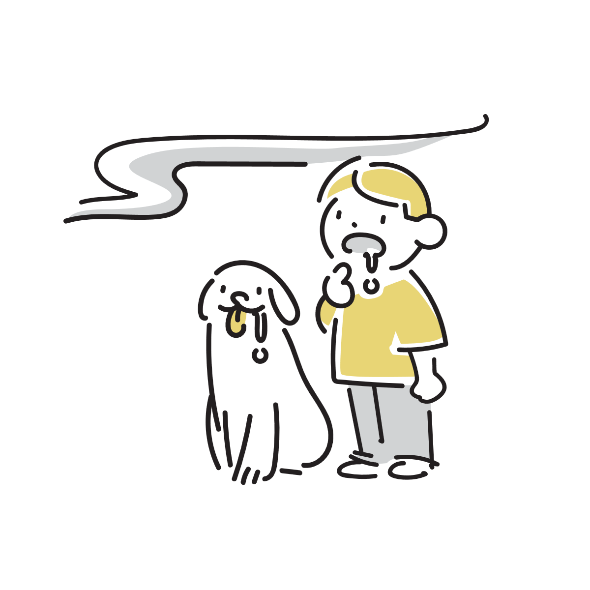 食べ物のにおいのイラスト